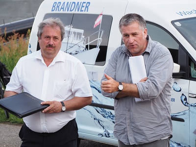 Verkehrsstadtrat Alfred Scheichl und Reinhard Seiß