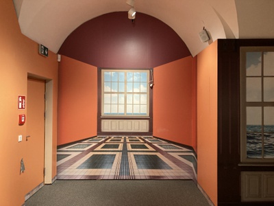 Ausstellungsaufbau Sehnsucht Ferne.