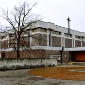 "Südstadt, Pfarrkirche" - Maria Enzersdorf, Arch. Hannes Lintl und Gerhard Düh, 1970