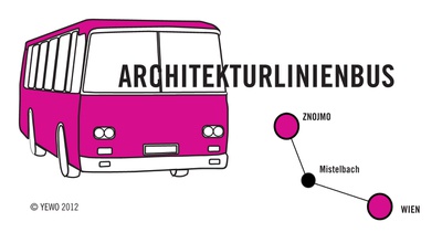Architekturlinienbus 2012 – © Architekturlinienbus; Grafik: YEWO LANDSCAPES | GRAPHICS | DESIGNLAB Architekturlinienbus 2012