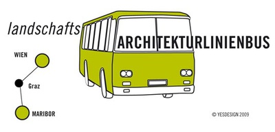 landschafts.Architekturlinienbus – © Grafik: yesdesign landschafts.Architekturlinienbus