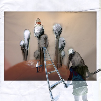 Baumhaus – © Illustration: Renate Stuefer Baumhaus