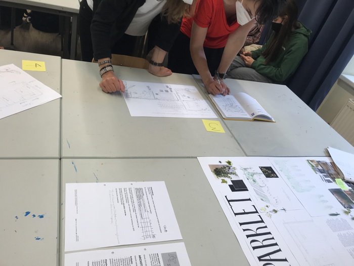 Jurierung Parklet Entwürfe